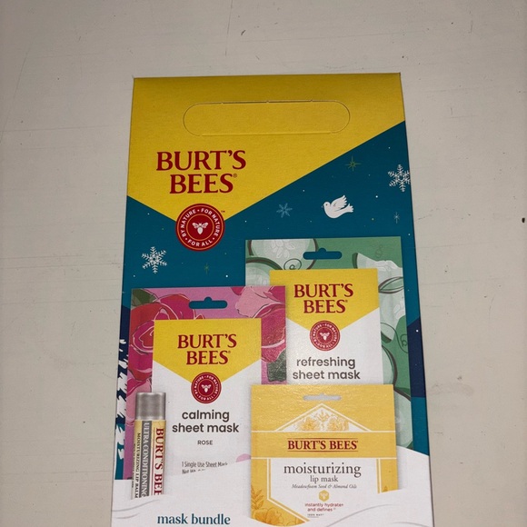 Burt's Bees Mask Bundle Lip Balm and Hydrating Lip Balm, Cooling Sheet Mask - Picture 2 of 3